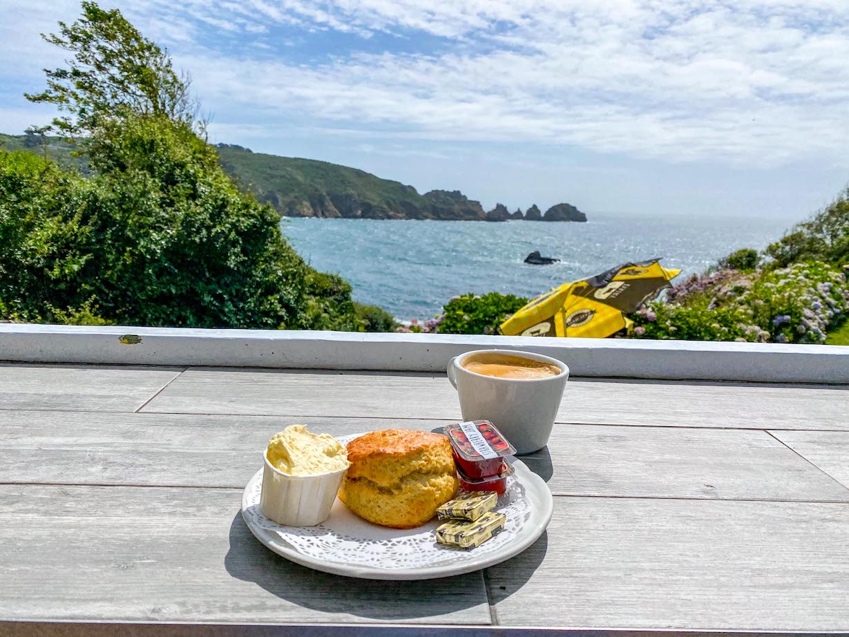 Things to do on Guernsey, Moulin Huet Tearoom Scones