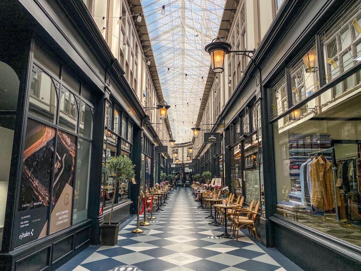 things to do in Cardiff, Shopping Arcade inside