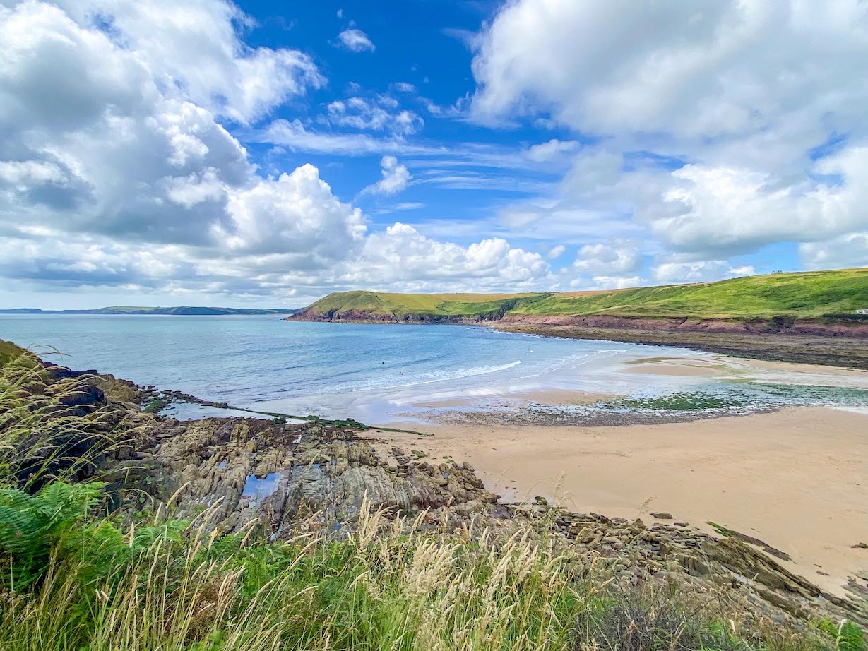 Places to visit in South Wales, Manorbier Beach