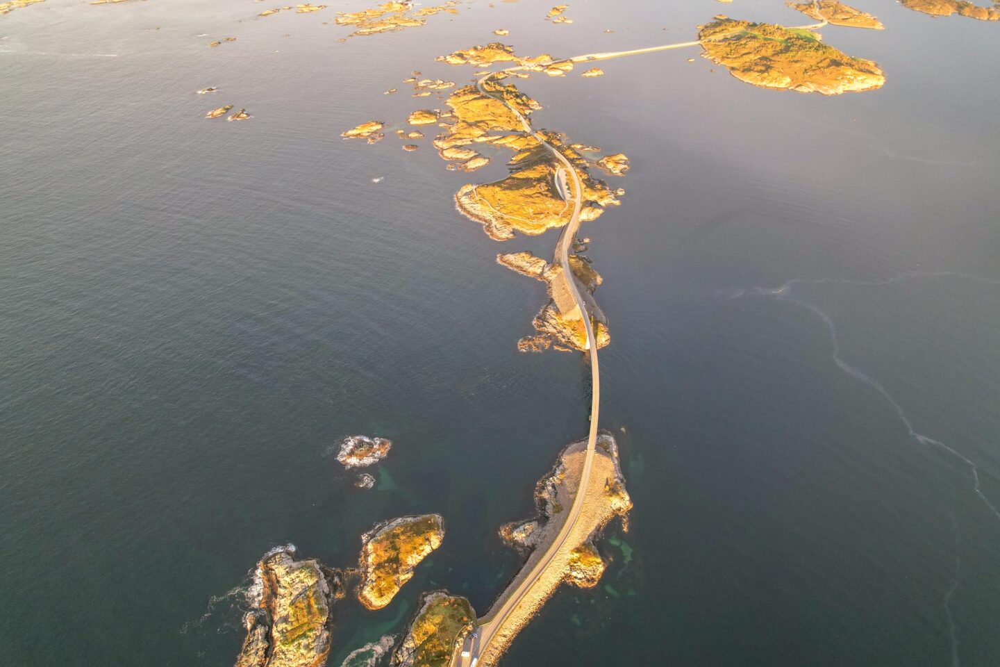 Atlantic Ocean Road Norway, Drone Photo