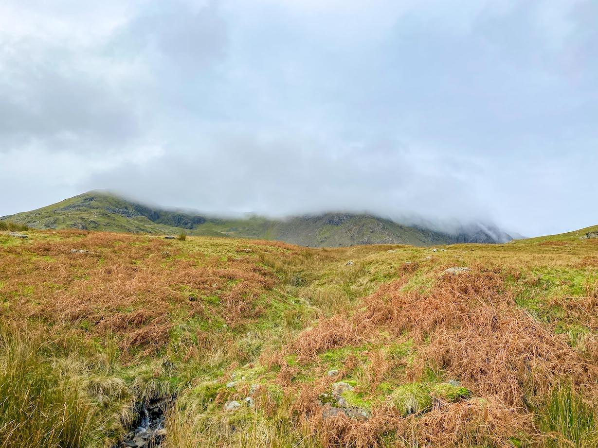Easy Lake District walks, cloudy weather in Lake District