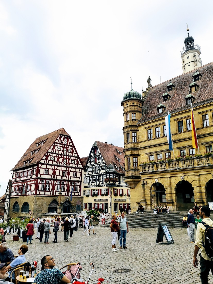 Places to visit in Bavaria, Town hall and market square, Rothenburg ob der Tauber
