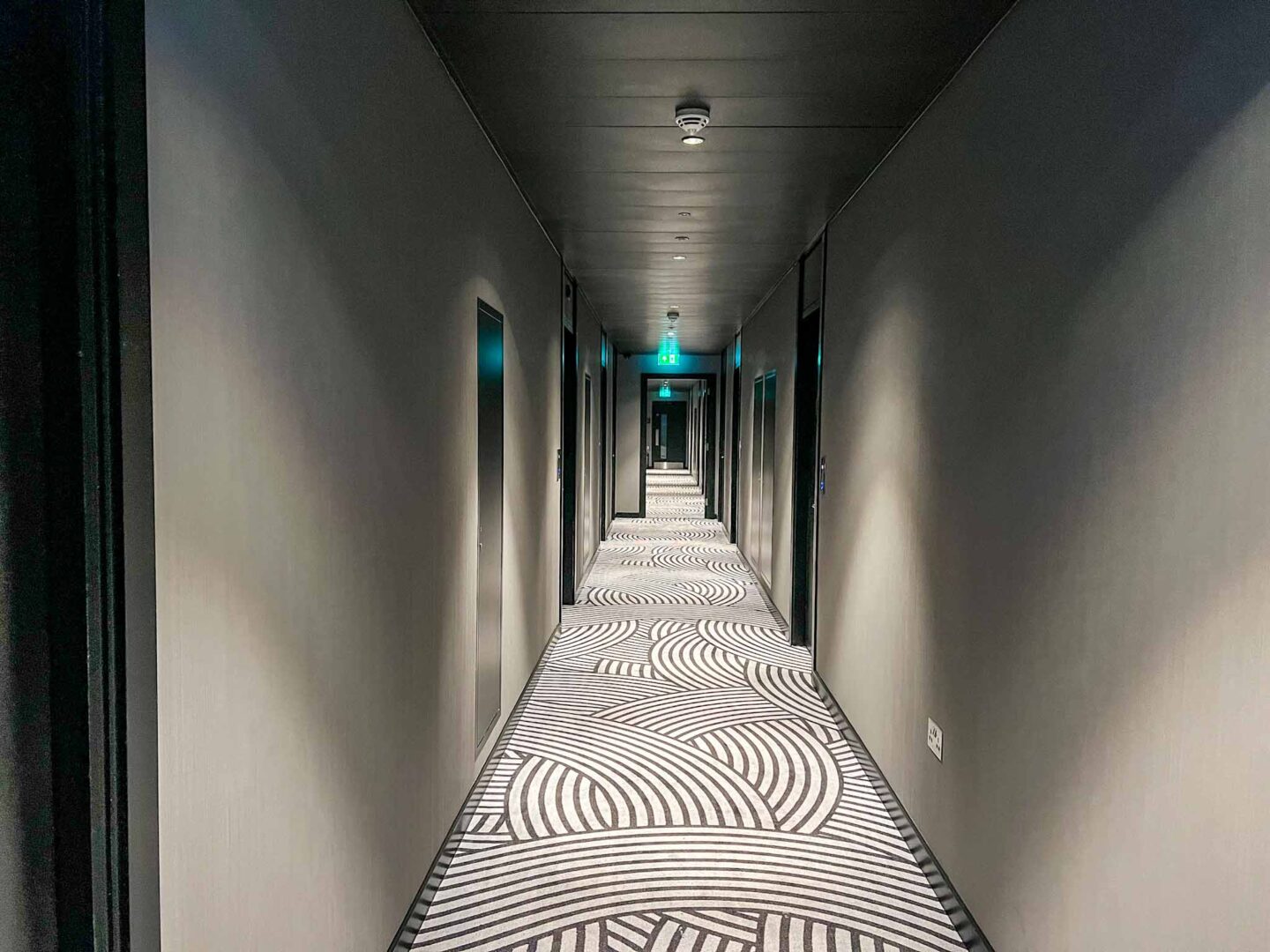 wilde aparthotels manchester, corridor to apartments