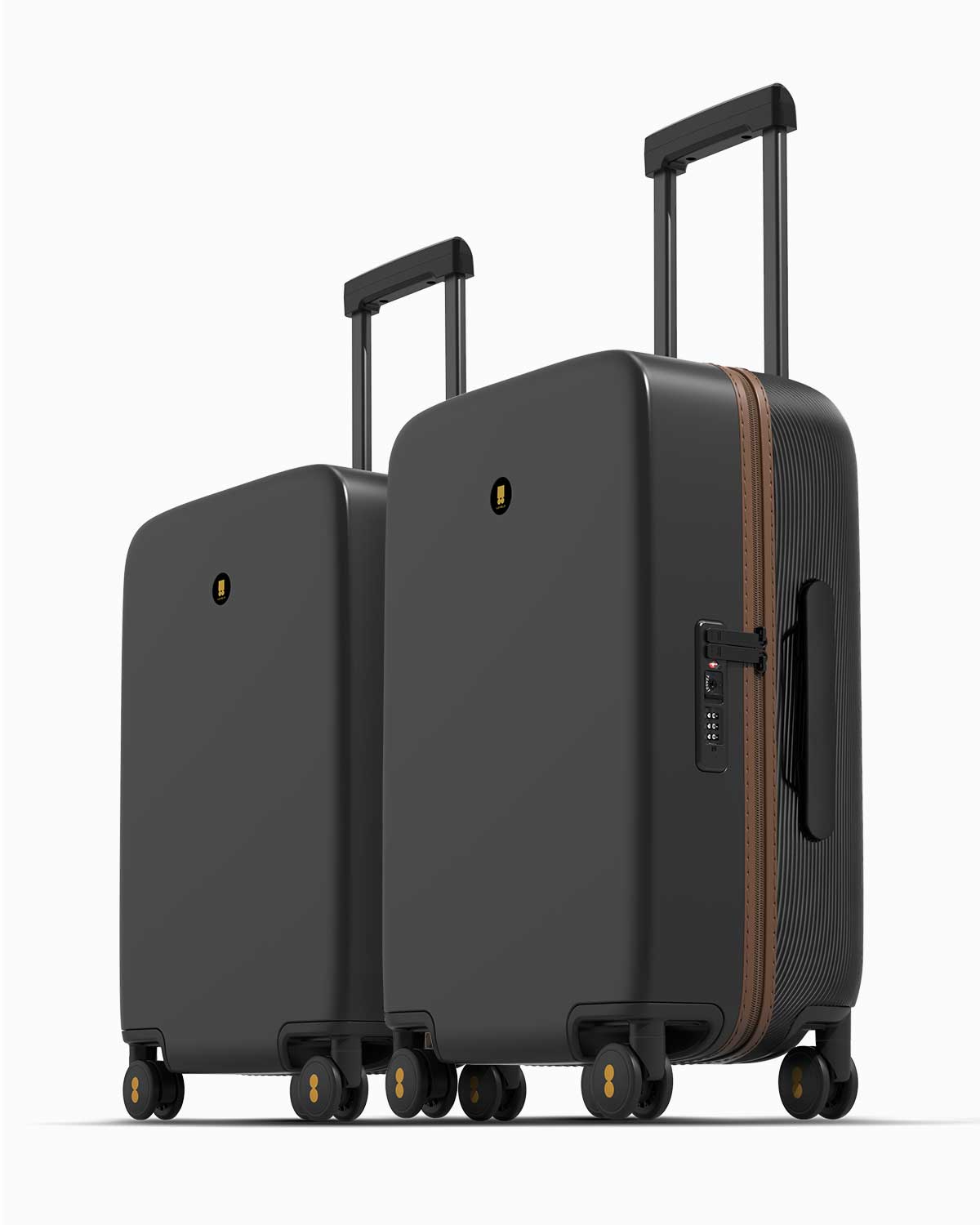 LEVEL8 luggage review, vintage set in black