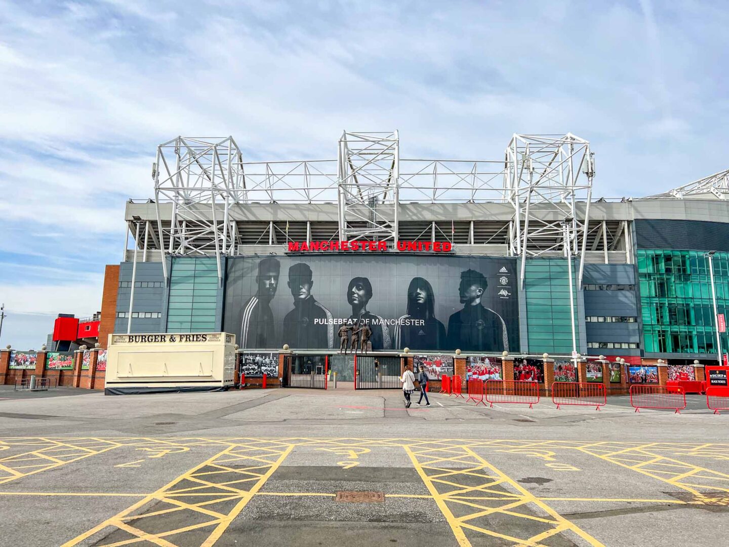 Manchester United Stadium Tour, E2 car park stadium entrance 