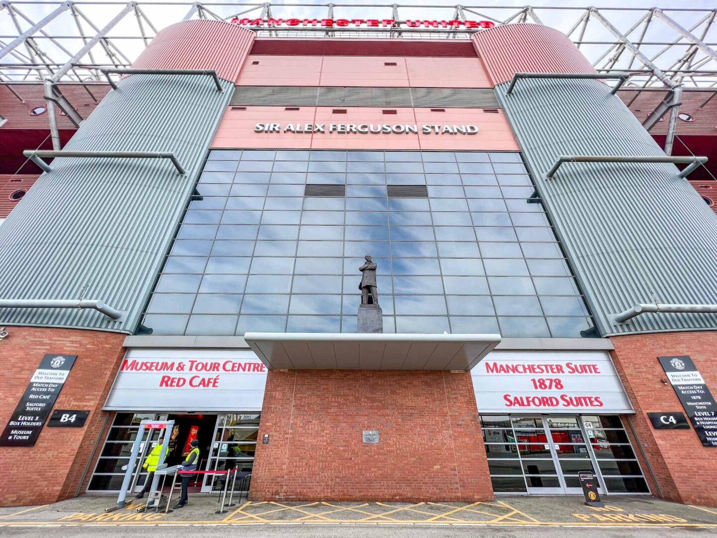 Manchester United Stadium Tour, Entrance to Sir Alex Ferguson Stand