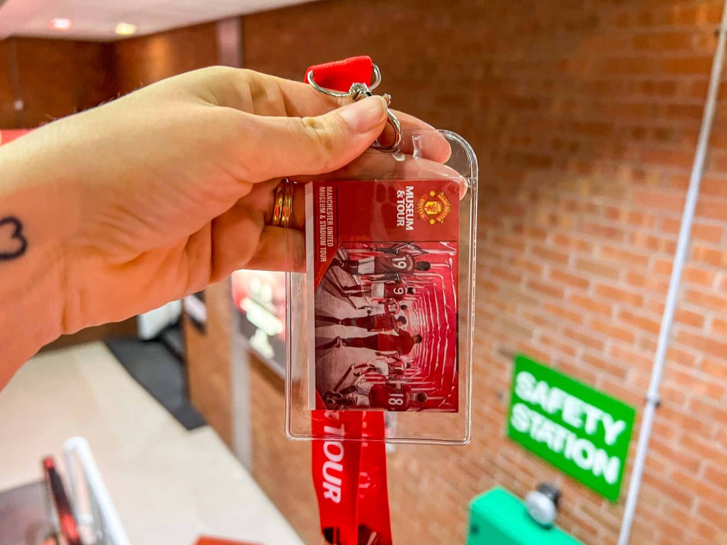 The Wandering Quinn Travel Blog Manchester United Stadium Tour, ticket and lanyard