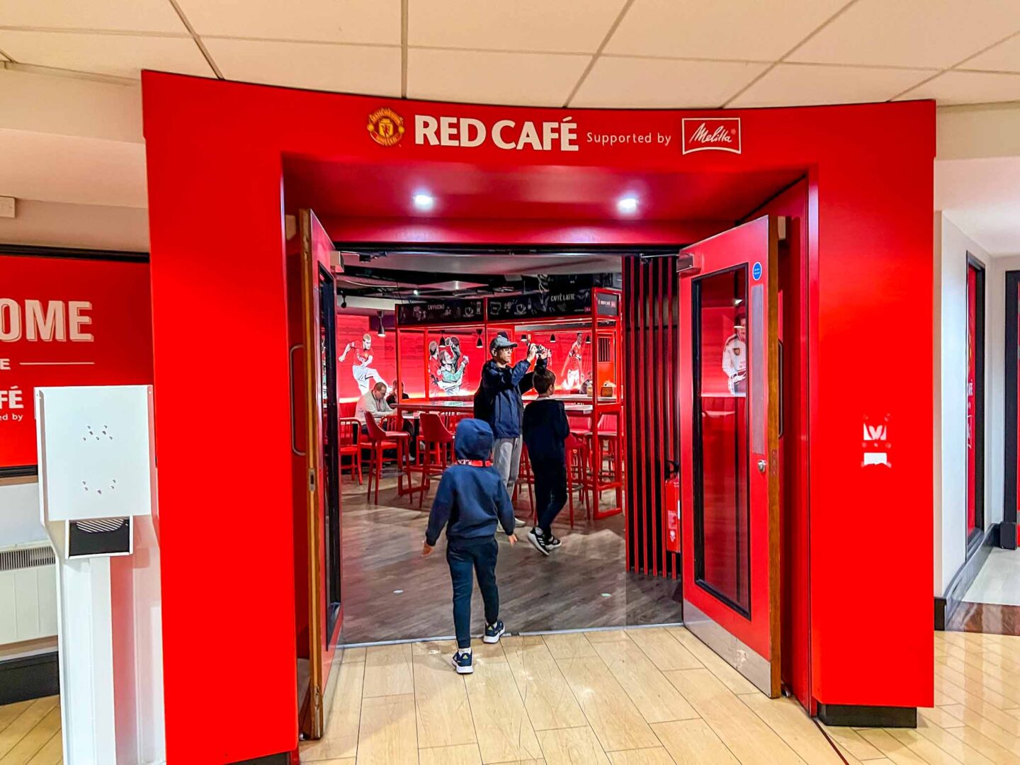 The Wandering Quinn Travel Blog Manchester United Stadium Tour, Red Cafe Entrance