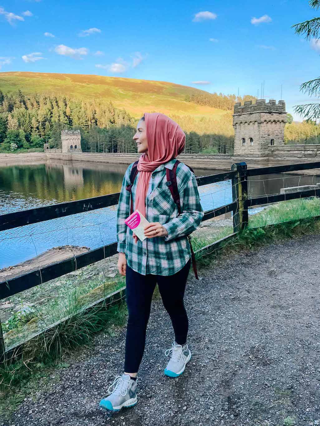 KEEN NIXIS EVO review, Ellie hiking in boots in Peak District 