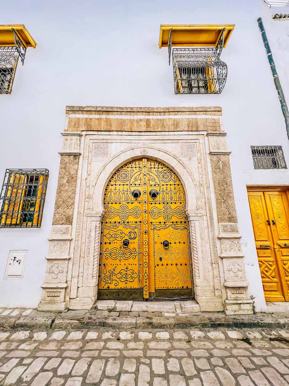 Tunisia itinerary, 3 days in Tunisia, Yellow Door at Dar Ben Gacem Hotel Tunis