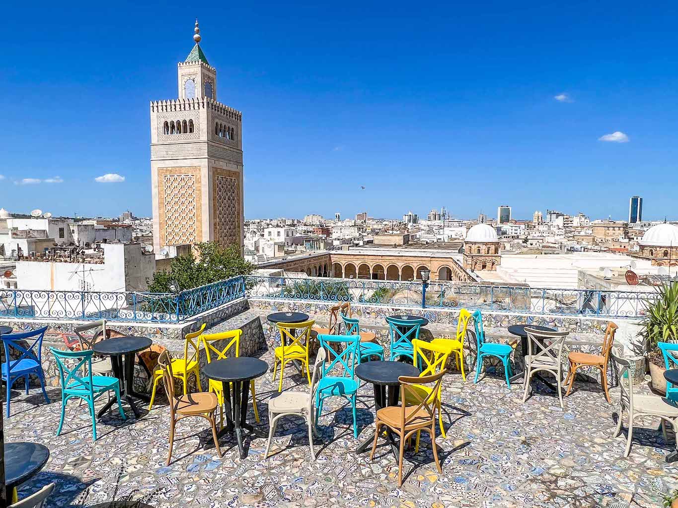 Tunisia itinerary, 3 days in Tunisia, Cafe Panorama Tunis Medina