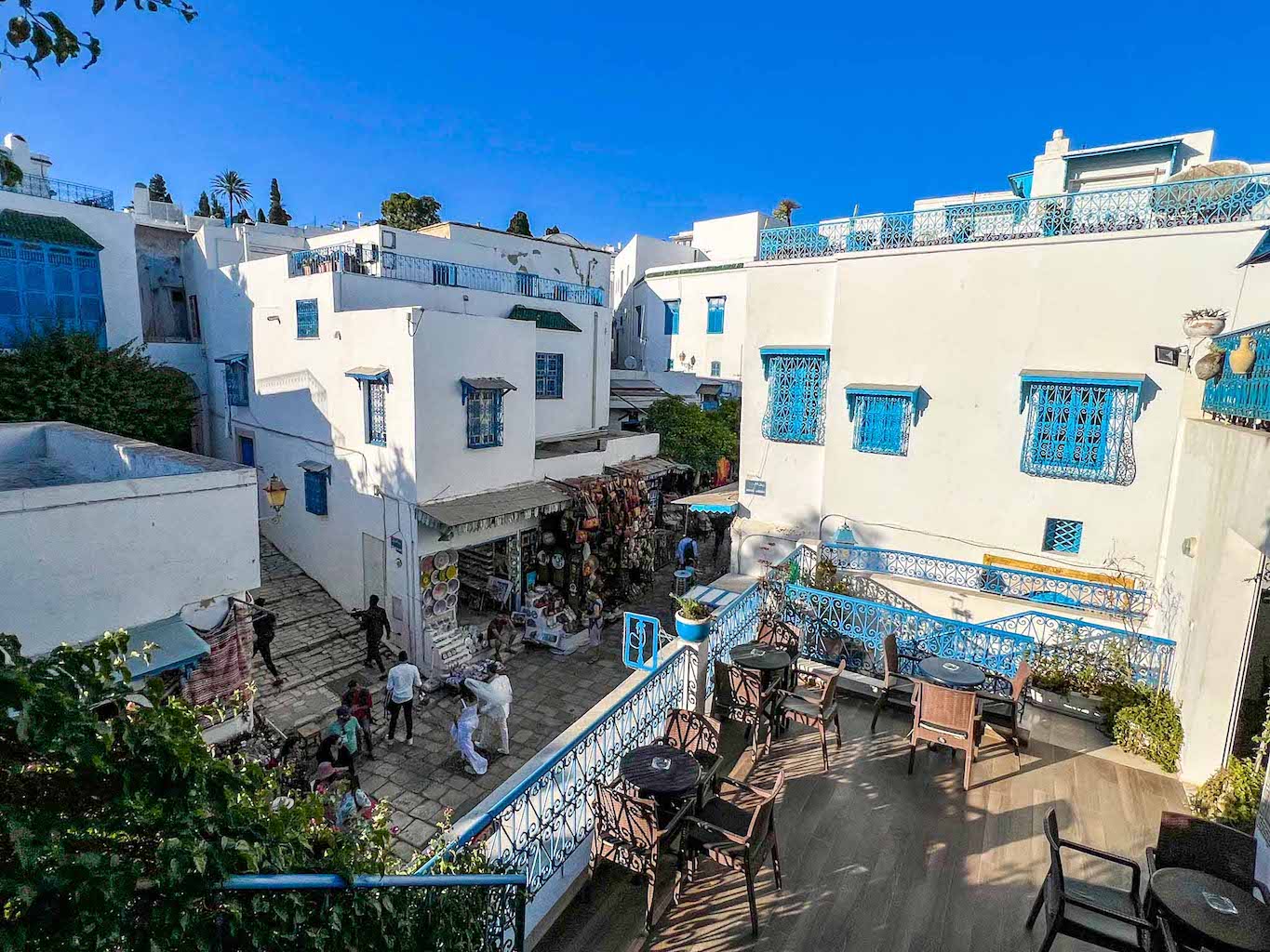 Tunisia itinerary, 3 days in Tunisia, Sidi Bou Said cafe