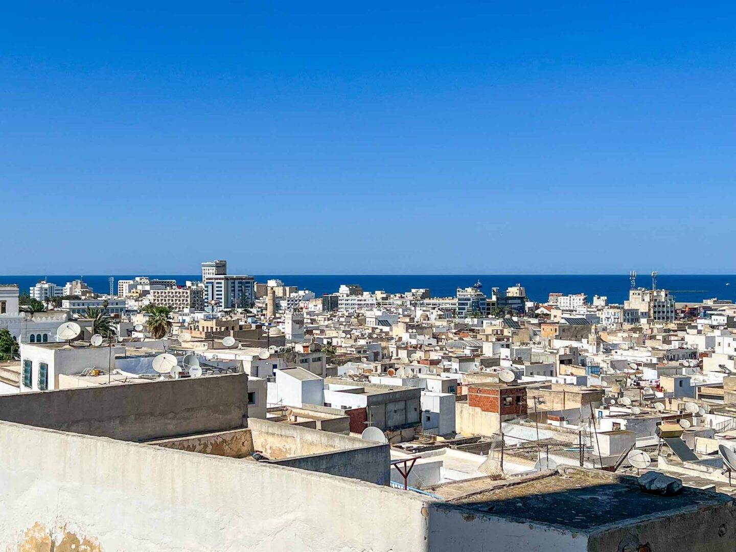 Tunisia itinerary, 3 days in Tunisia, View over Sousse