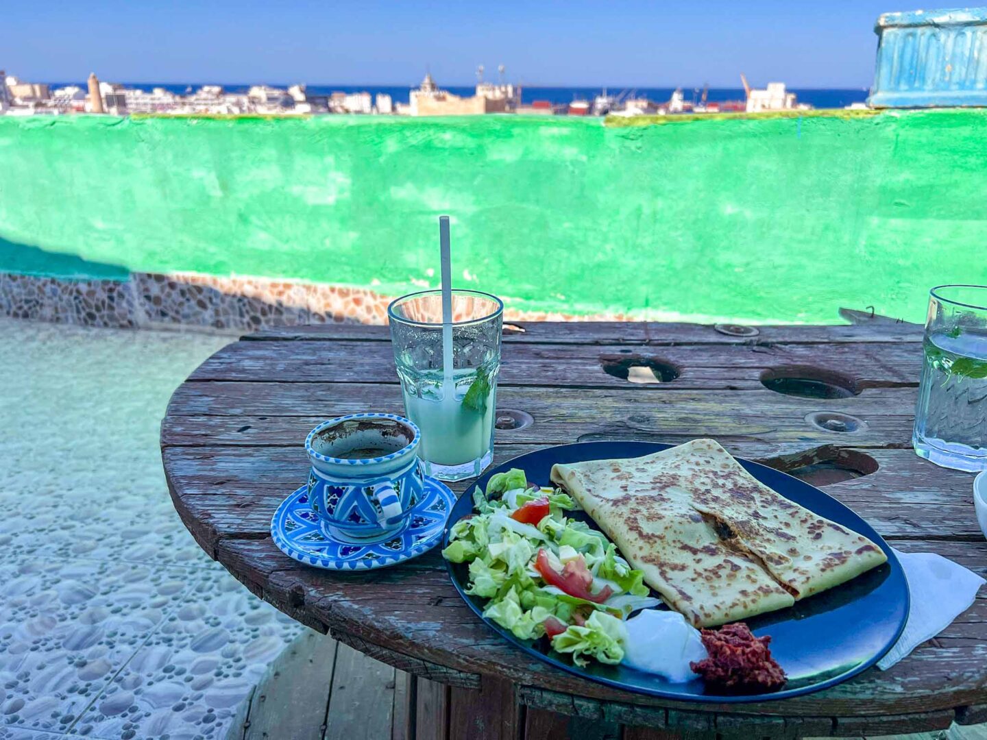 Tunisia itinerary, 3 days in Tunisia, Cafe Aladin Lunch Sousse