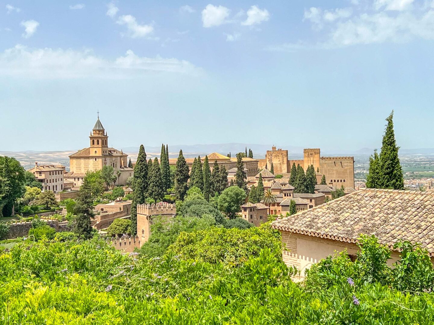 view of Alhambra in Granada in November, best countries to visit in November
