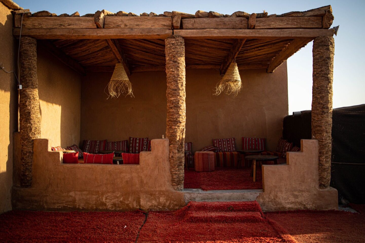 camp bedroom entrance, Women's Group Tour to Morocco with Ellie Quinn