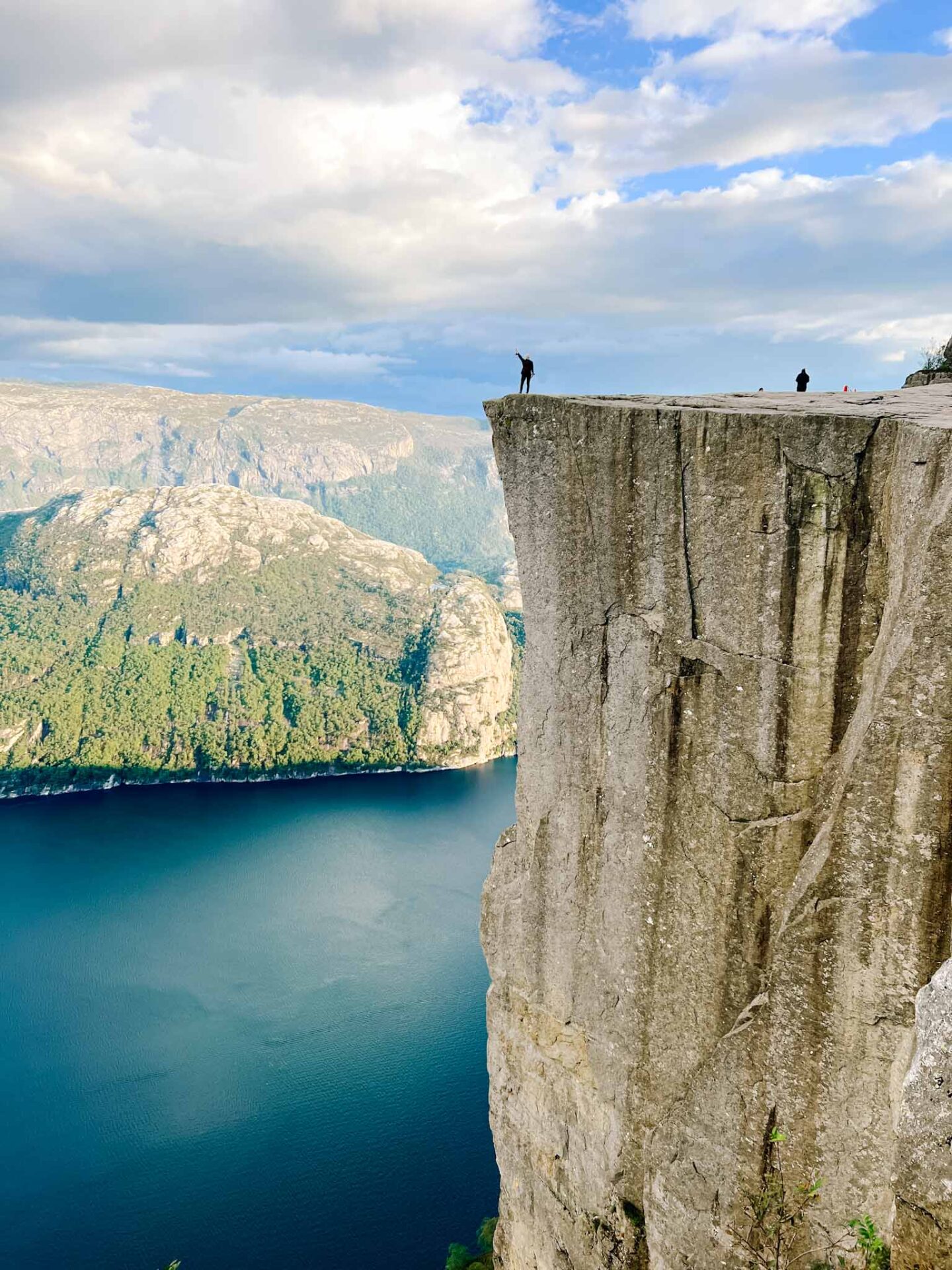 things to do in Stavanger, Ellie Quinn on top of Pulpit Rock