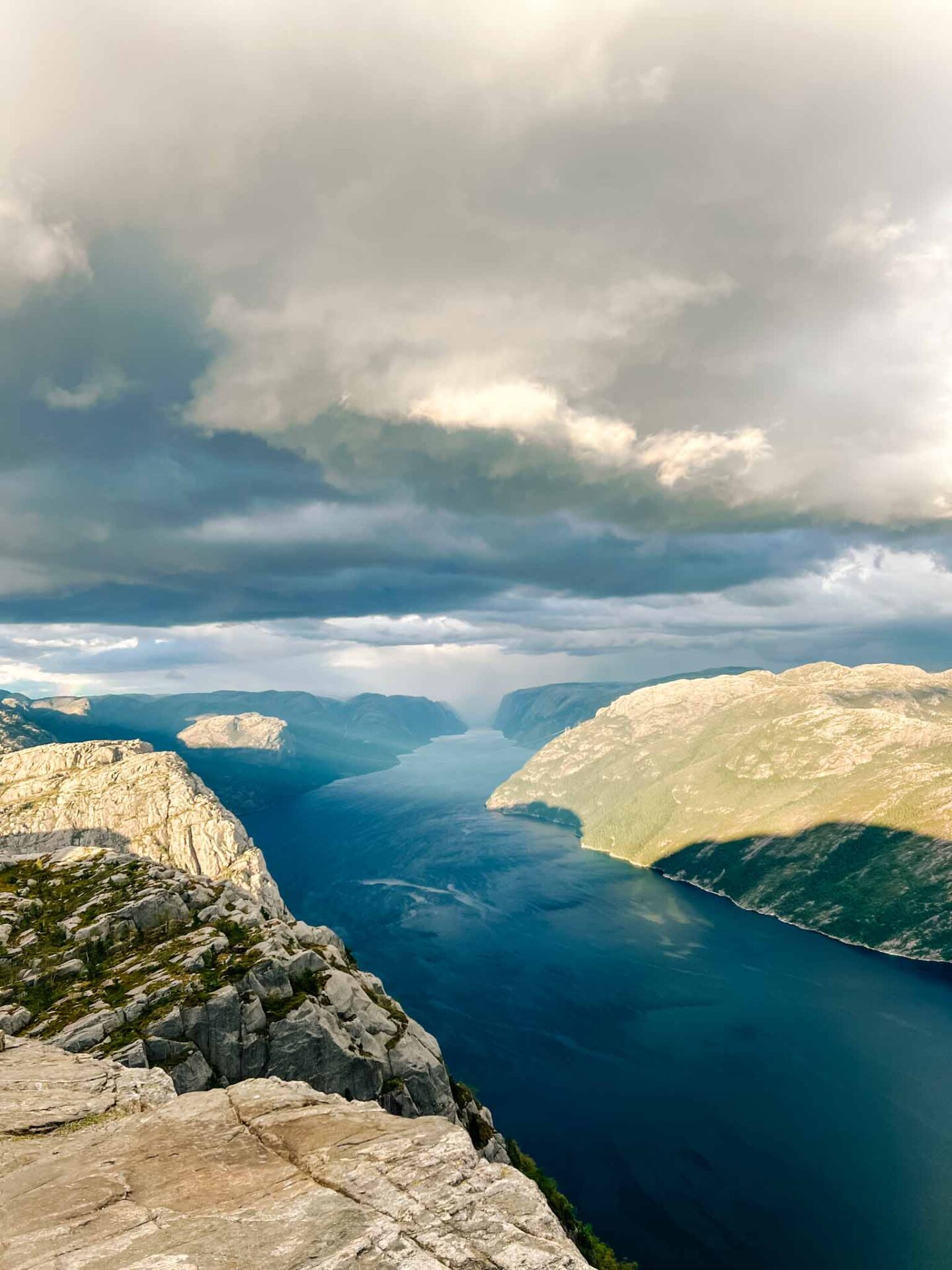 The Wandering Quinn Travel Blog things to do in Stavanger, view of Lysefjord from Pulpit Rock