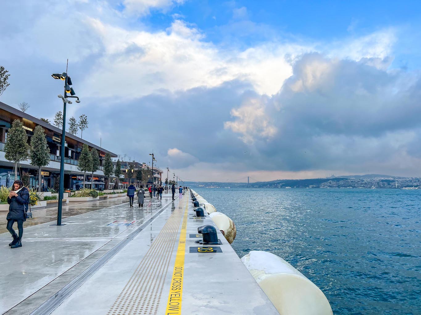 Galataport Broadwalk along Bosphorus, things to do in Istanbul