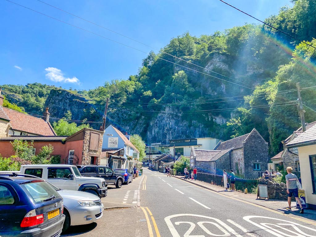 The Wandering Quinn Travel Blog Things to do in Cheddar Gorge, street in Cheddar Village