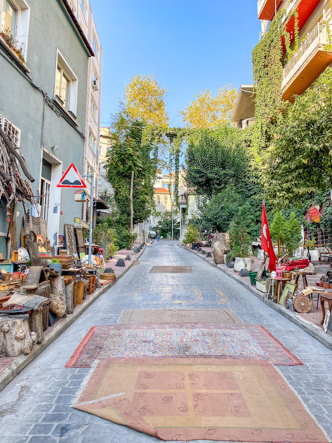 Cihangir antique shop street, things to do in Istanbul