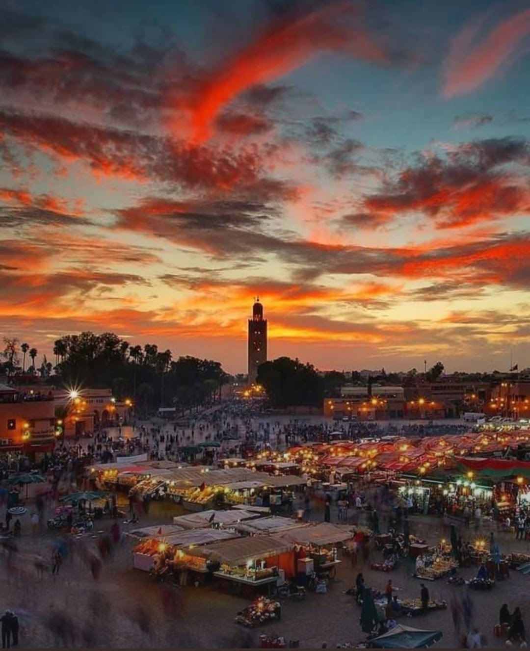 Marrakech at sunset, Women's Group Tour to Morocco with Ellie Quinn