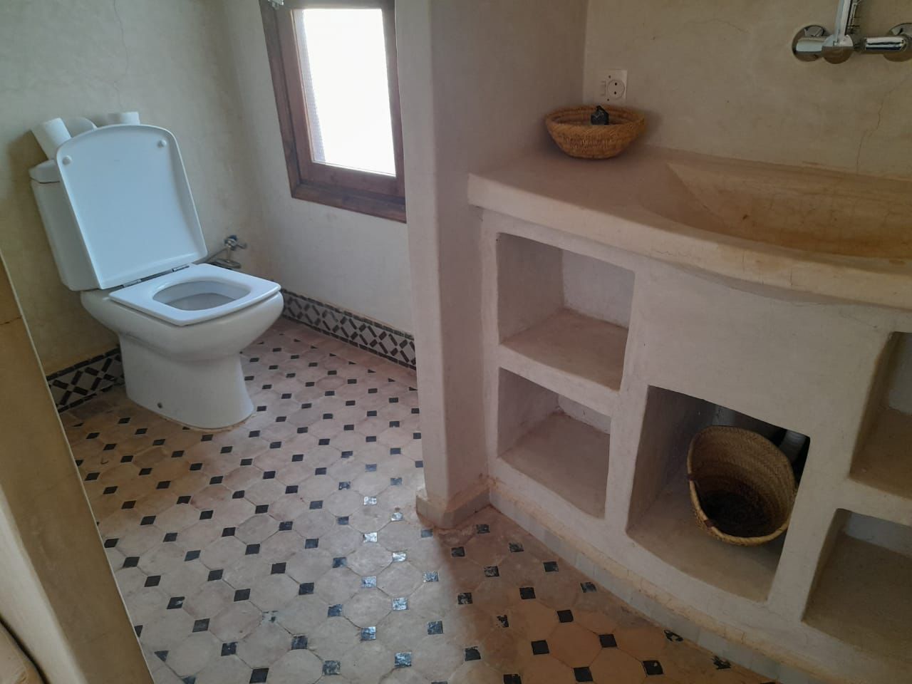 bathroom in desert camp, Women's Group Tour to Morocco with Ellie Quinn