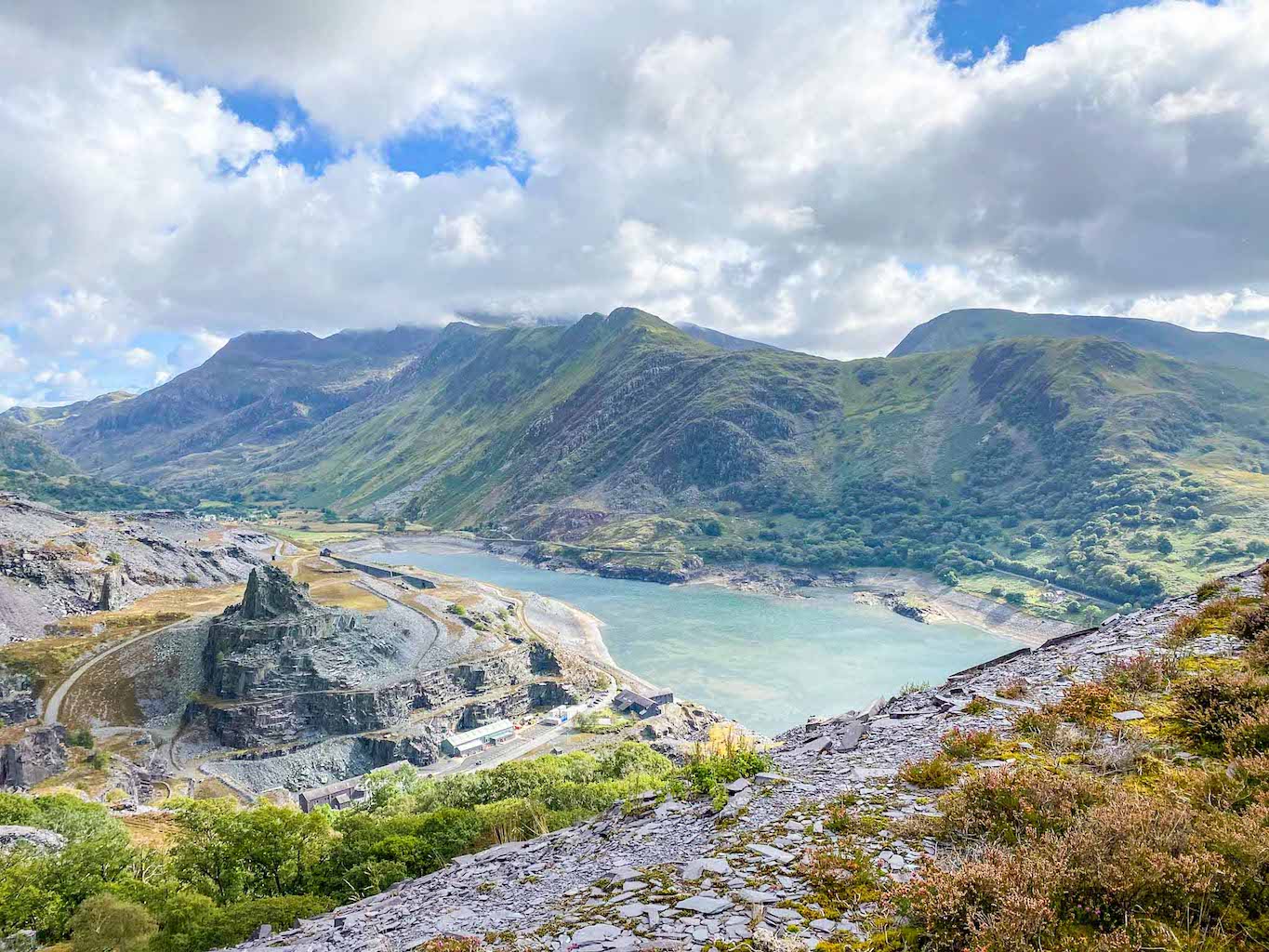 places to visit in North Wales, Dinorwig Quarry view