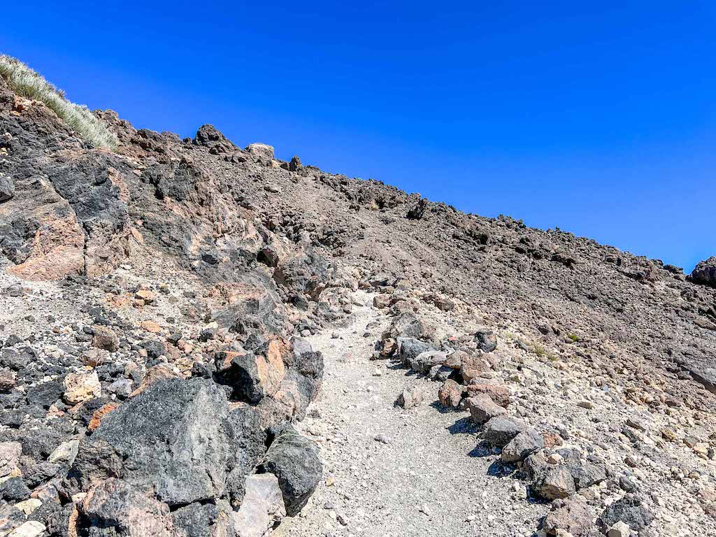 hiking mount teide, Mount Teide gravel path