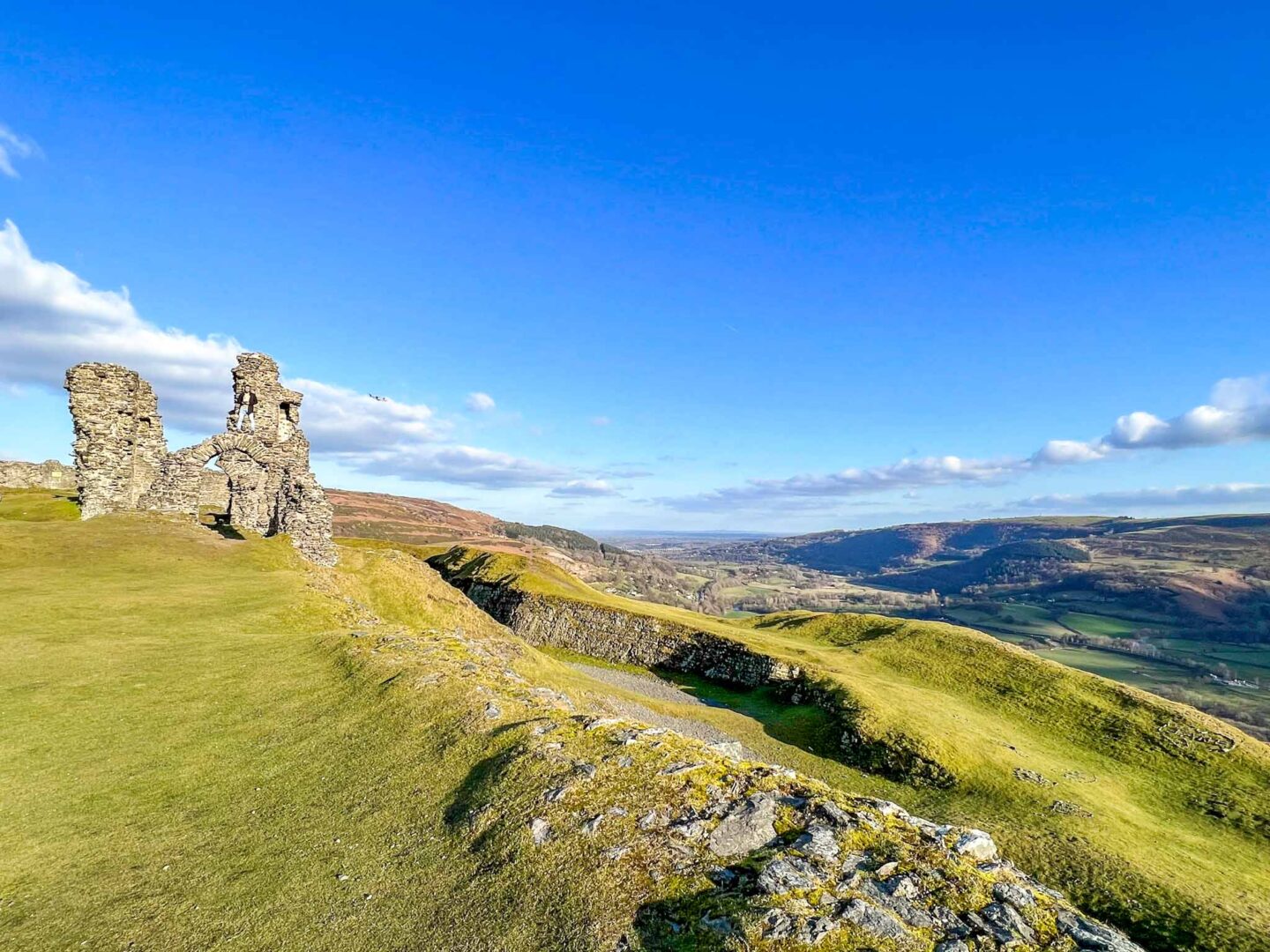 The Wandering Quinn Travel Blog places to visit in North Wales, View from Castell Dinas Bran
