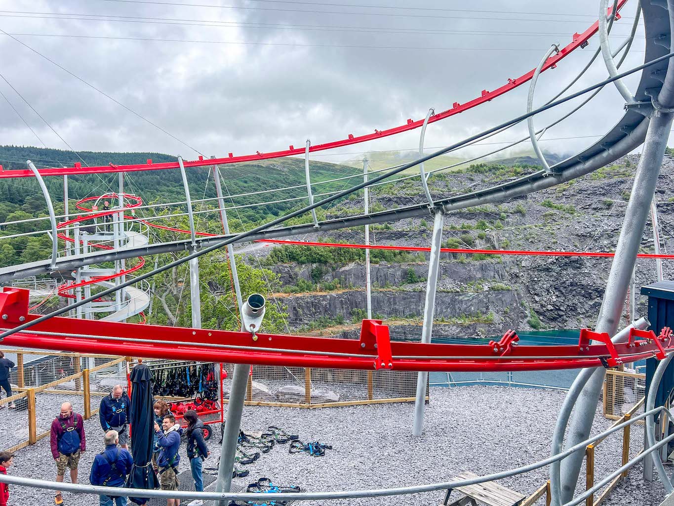 places to visit north Wales, zip world Penrhyn quarry aero explorer ride