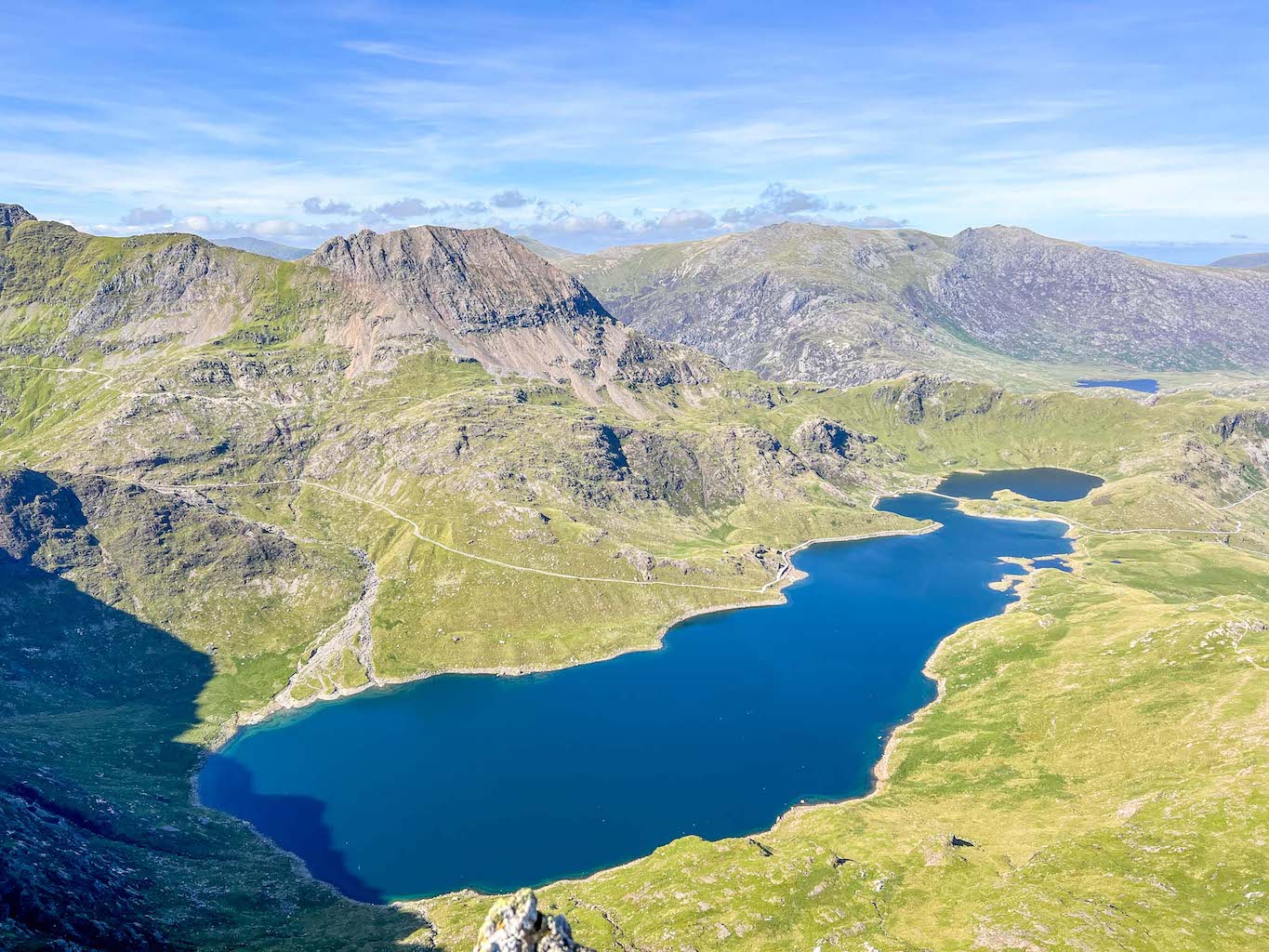 places to visit in North Wales, view from Mount Snowdon