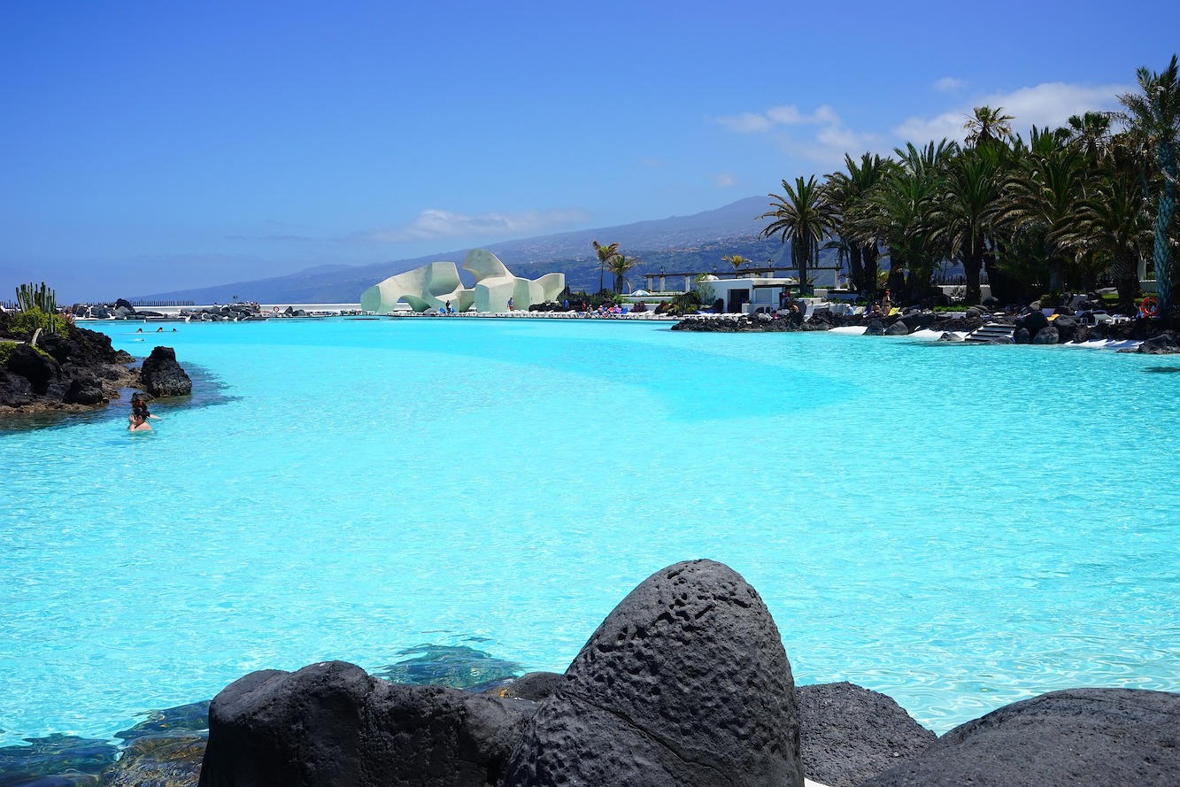 Tenerife road trip, Lago Martianez swimming pool in Puerto de la Cruz