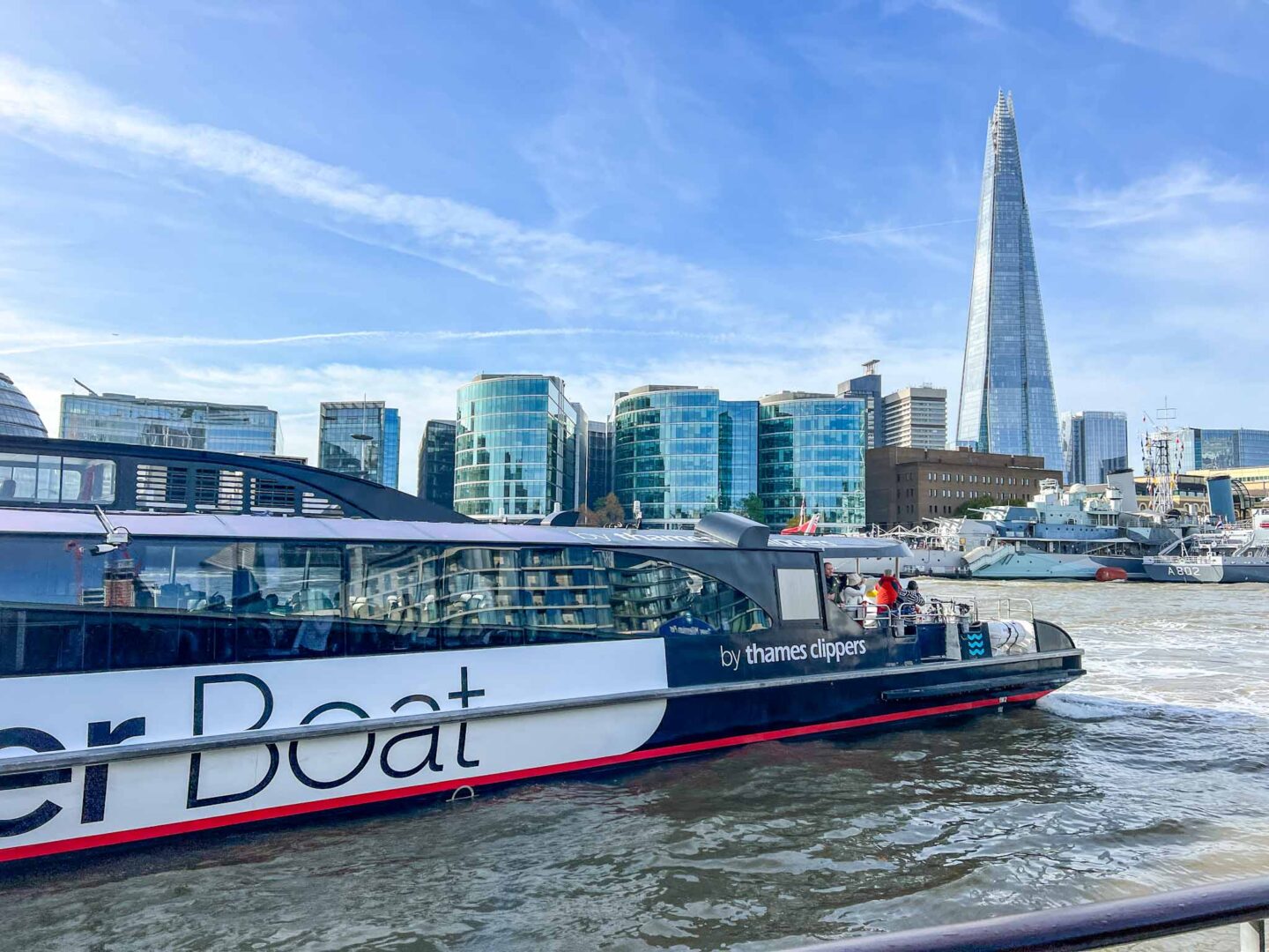 Uber Boat by the Shard, London with kids, London with kids itinerary, 