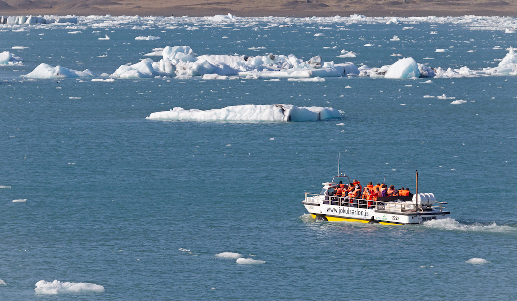 Glacier Boat Tour, 1 week women's iceland tour