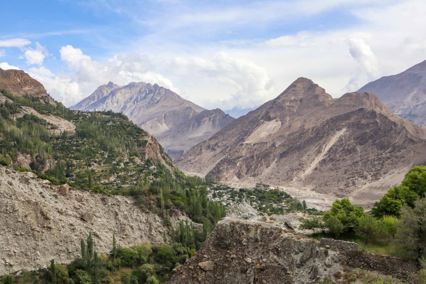 The Wandering Quinn Travel Blog view from Karimabad fort, 2 week women's Pakistan group tour