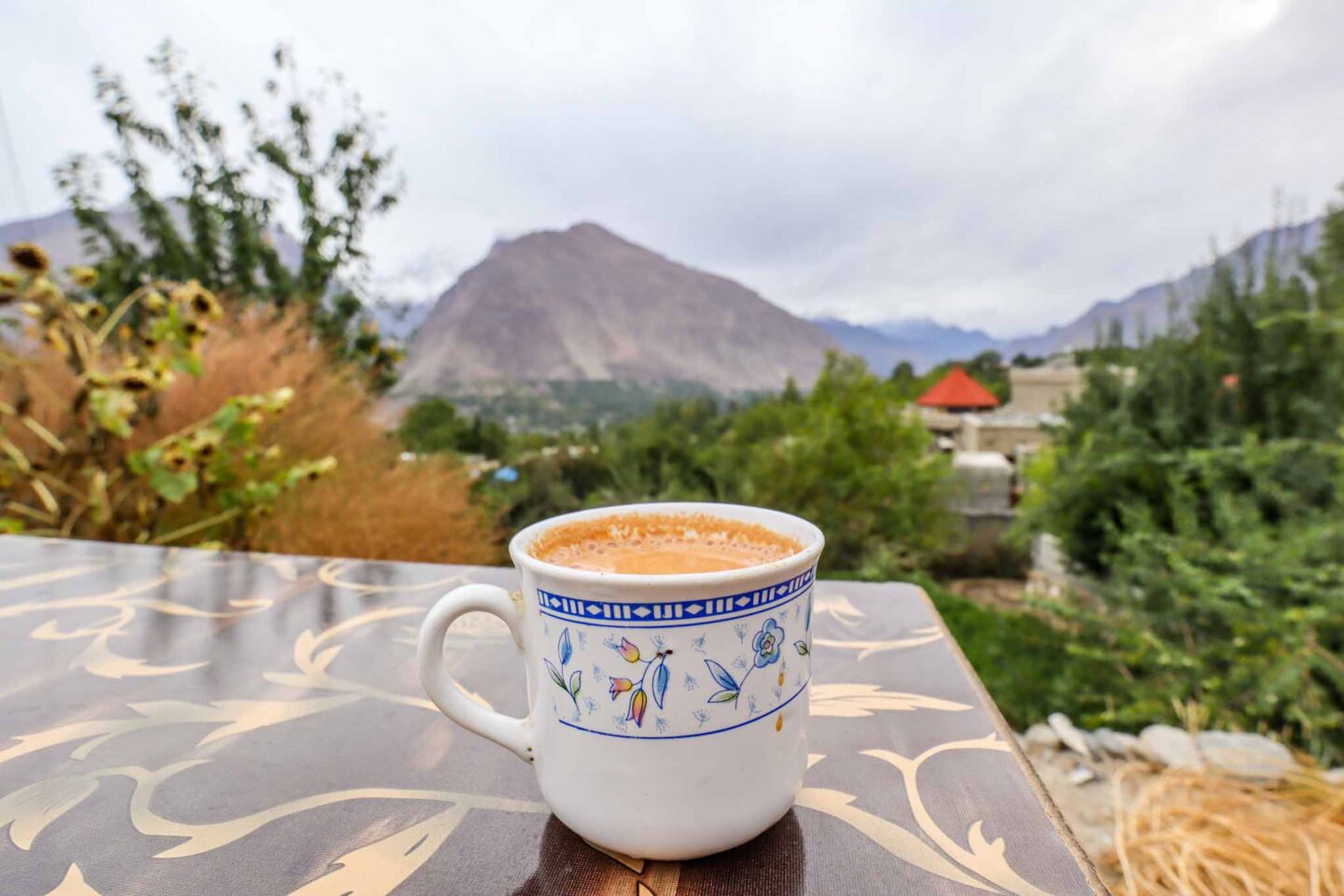 The Wandering Quinn Travel Blog chai in Karimabad, 2 week women's Pakistan group tour
