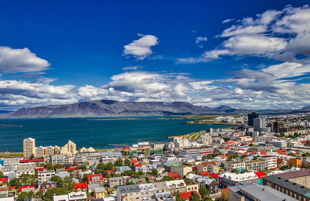 Reykjavik city view, 1 week women's iceland tour