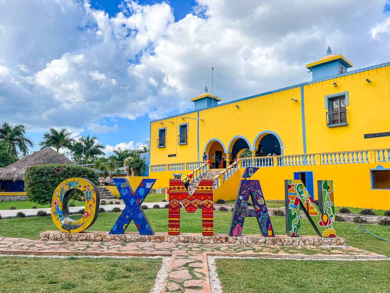 Cenote Oxman colourful sign, Yucatan Road Trip, 1 week Mexico itinerary,