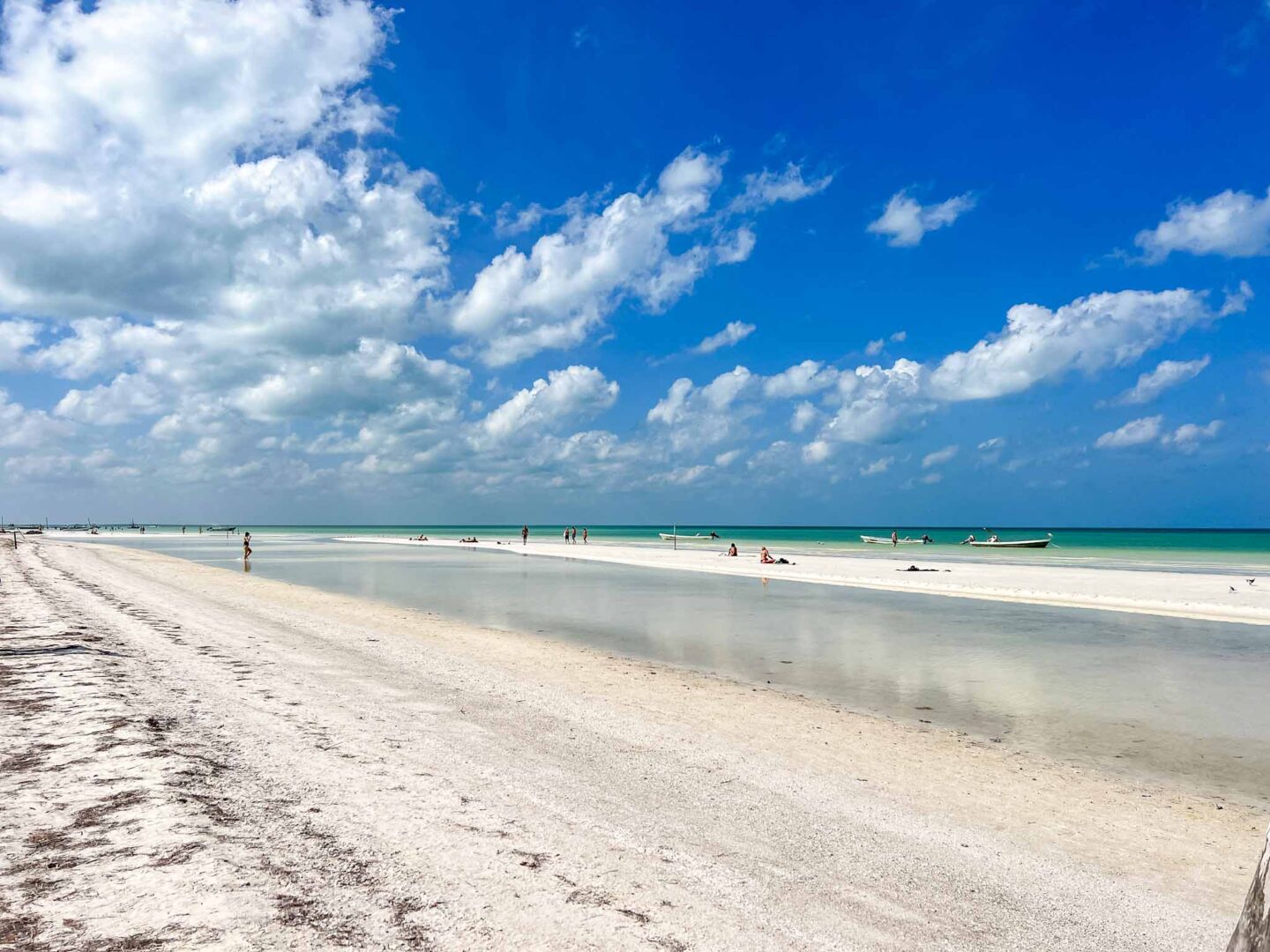 beach and sea in Isla Holbox, Yucatan Road Trip, 1 week Mexico itinerary,
