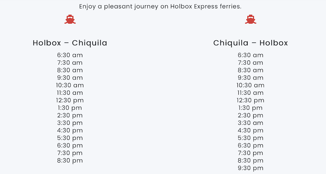 Holbox Express ferry times, Yucatan Road Trip, 1 week Mexico itinerary,