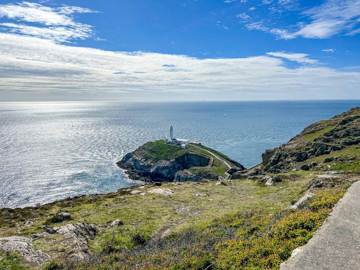 one of the beautiful places in Wales, South stack lighthouse