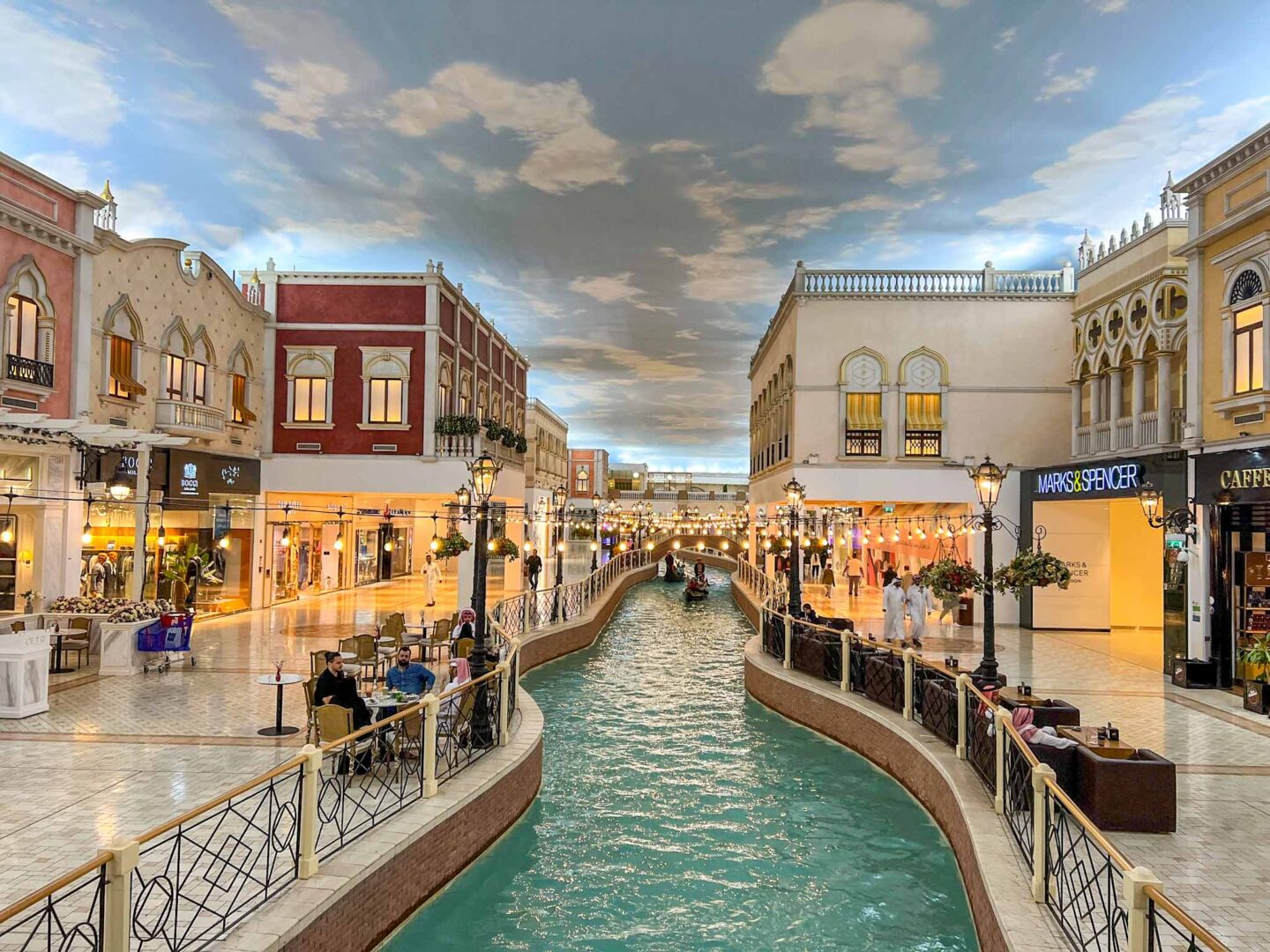 Venice Canal inside Villagio Mall Doha, Doha itinerary, Qatar itinerary,