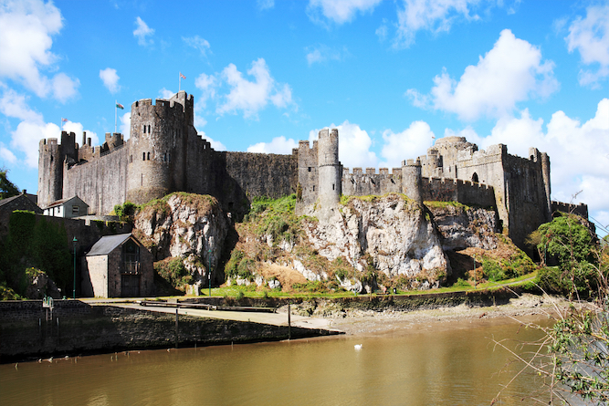 one of the beautiful places in Wales, Pembroke Castle
