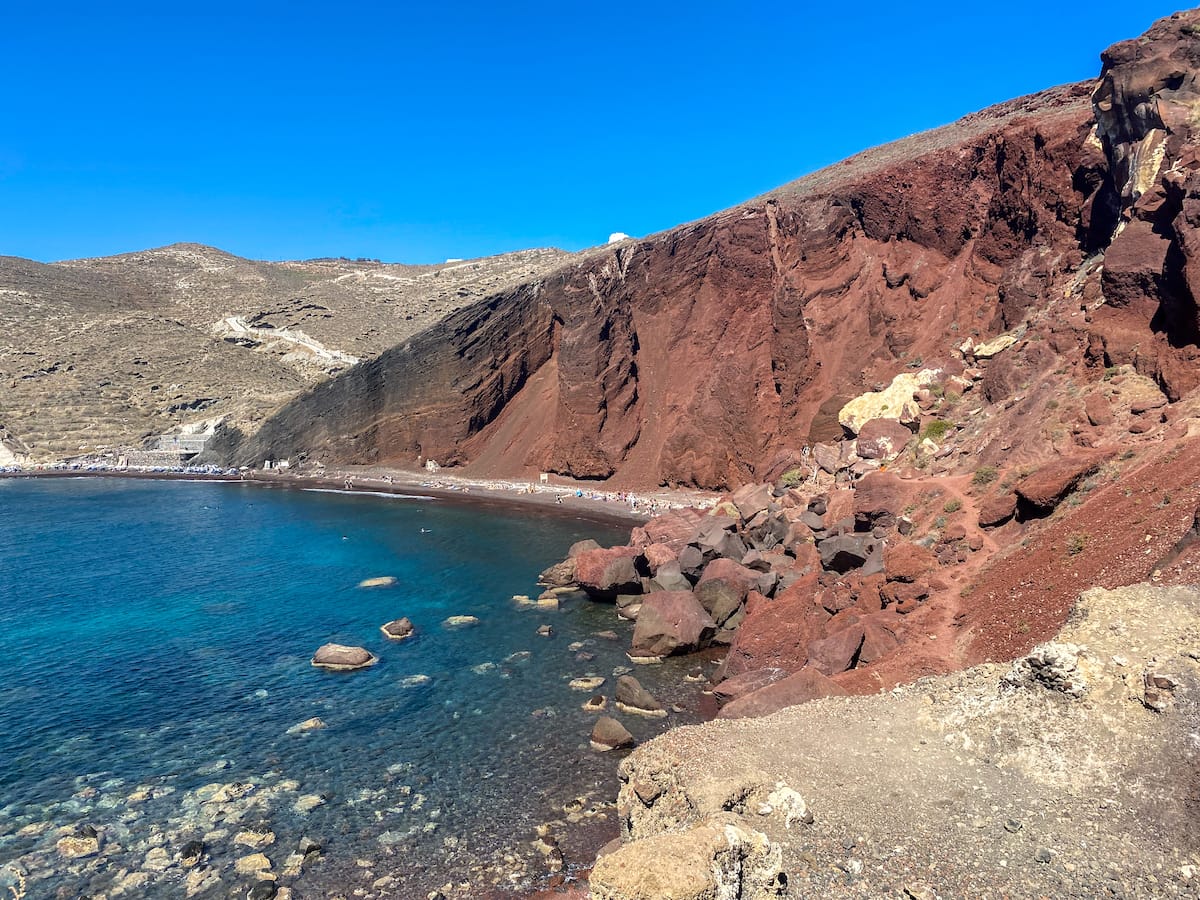 Red Beach, top destinations to visit in Greece with family