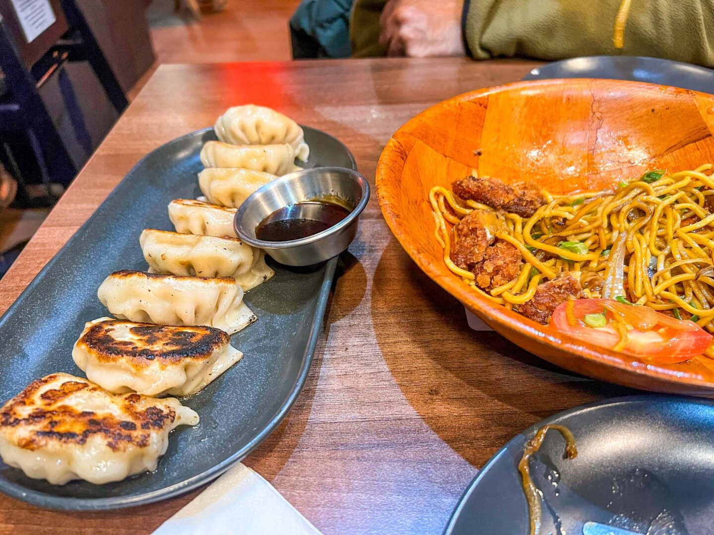 halal restaurants in manchester, dumplings and noodles at Gaijin Dumpling House