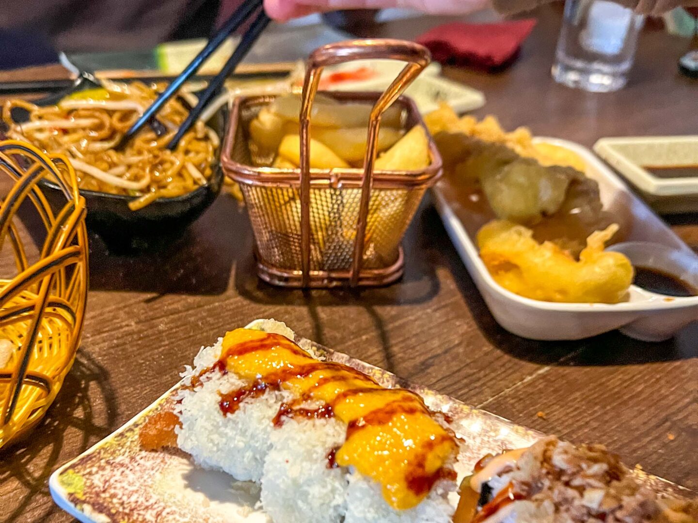 halal restaurants in manchester, sushi and noodles at Sakura Japanese Restaurant Manchester