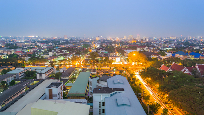 panorama shot of Chiang Mai, attractions in chiang mai