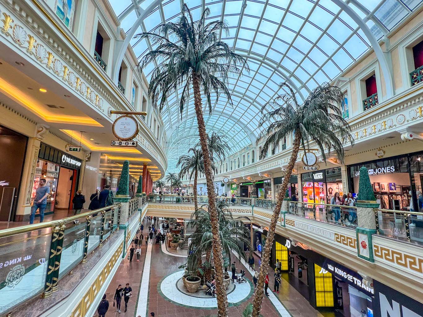 Inside The Trafford Centre Shopping Centre, one day in Manchester