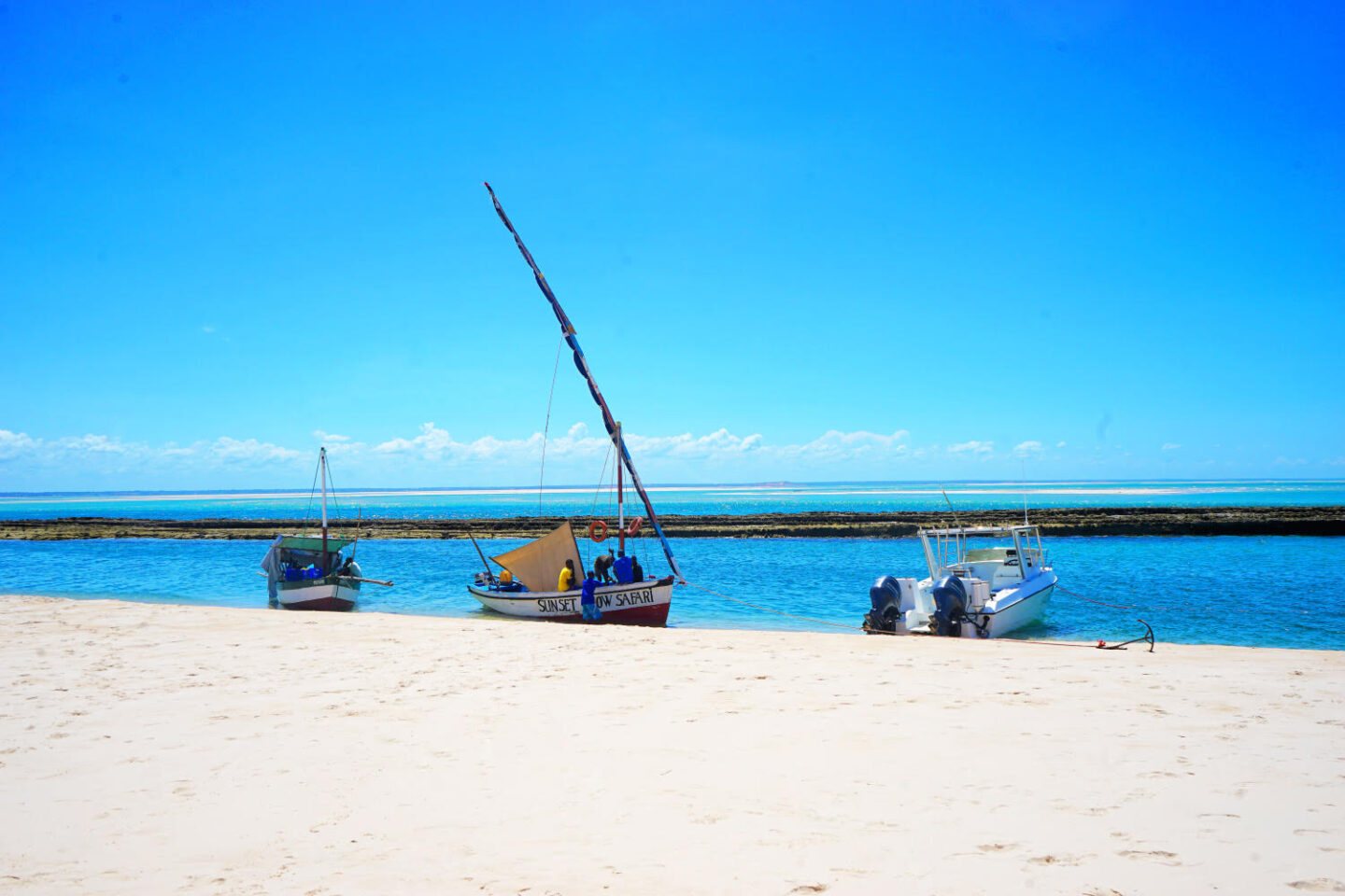 Vilanculos beach in Mozambique, sunny destinations in july